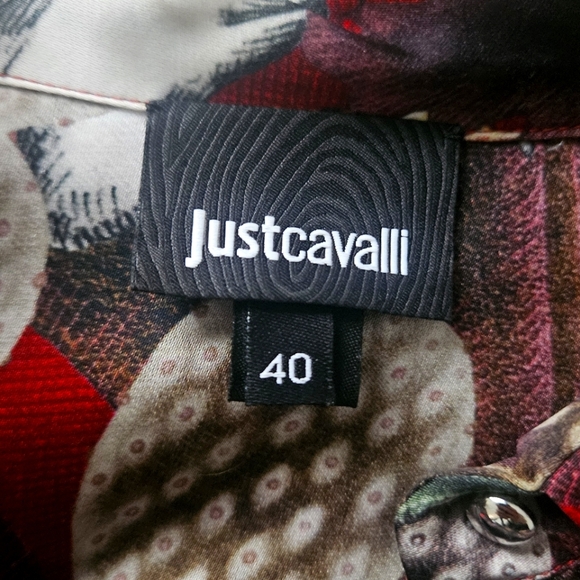 Cavalli - burgundy shirt - Picture 3 of 5